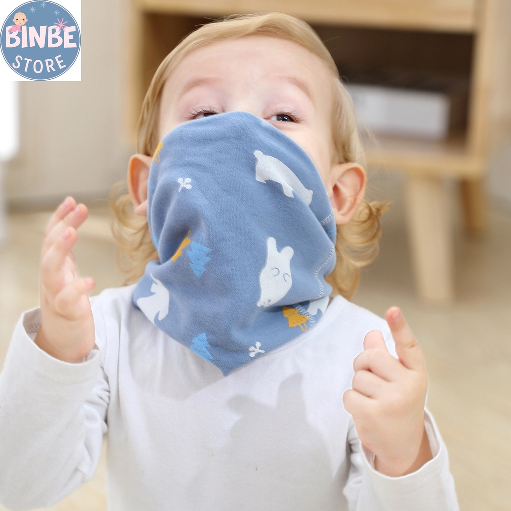 Khăn ống cho bé, khăn ống đa năng giữ ấm cổ cho bé trai bé gái Binbestore