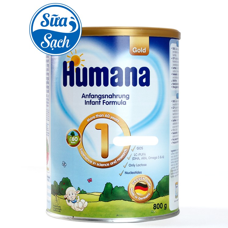 Sữa Humana Gold 1/2 800gr (Mẫu mới) Date mới