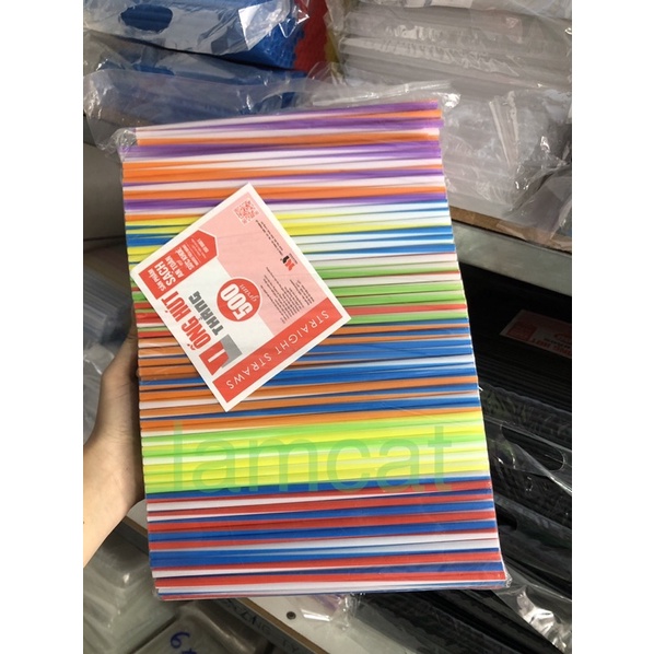 0.5Kg Ống hút đủ màu phi 6/ phi 8 uống nước ngọt, cafe, chanh dây