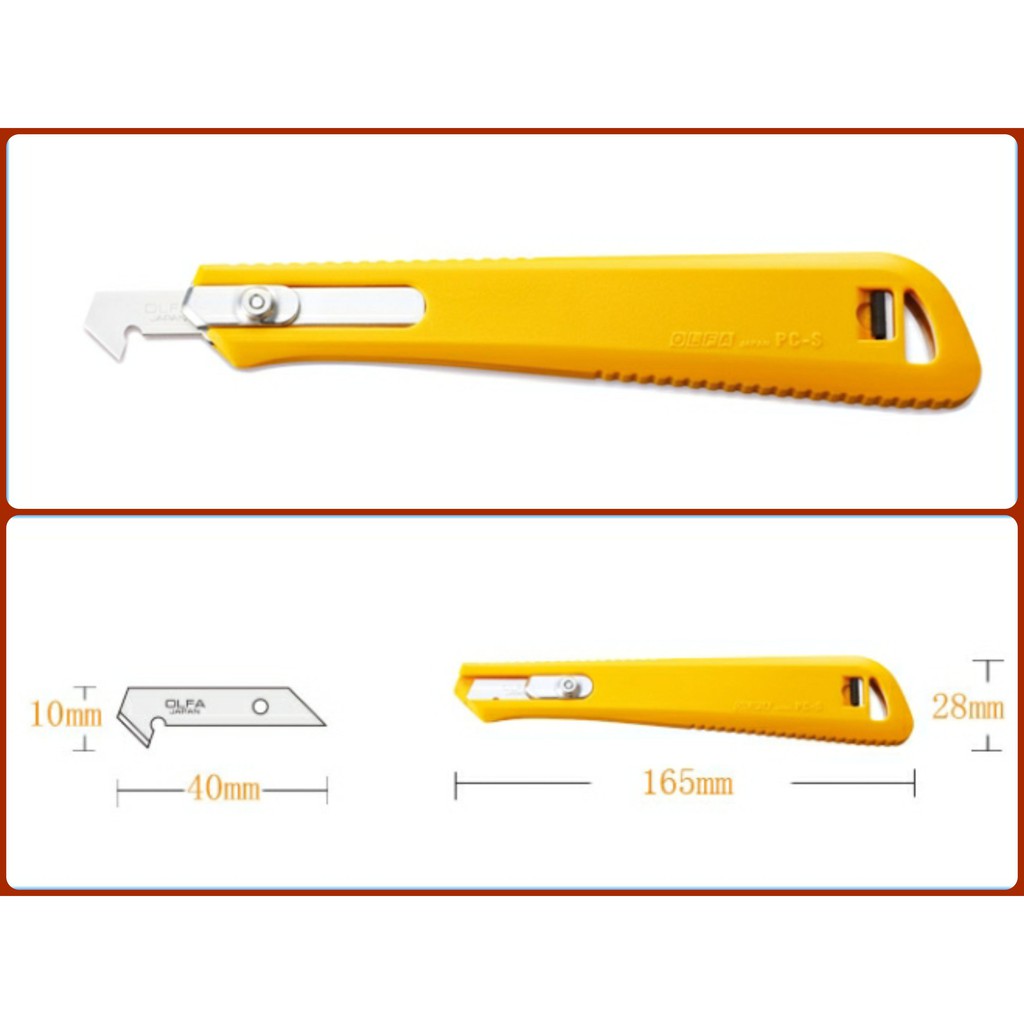 Dụng cụ mô hình kỹ thuật mỹ thuật dao dọc cắt mika clear các loại OLFA PC-S