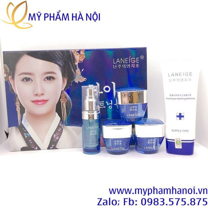 Bộ mỹ phẩm Laneige Xanh 5in1