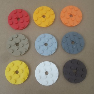 Đồ Chơi Lắp Ráp Plate, Round 4 x 4 with Hole