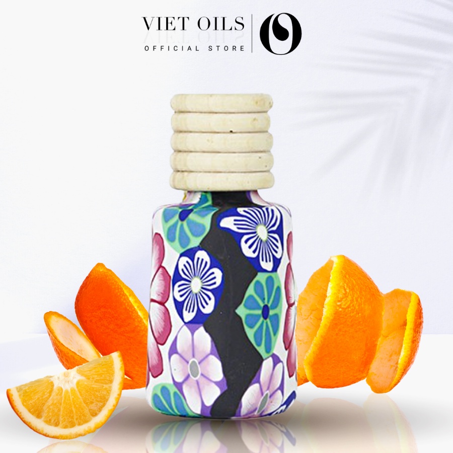 Tinh dầu treo xe Viet Oils - Thơm xe ô tô, tủ quần áo, phòng ngủ, nhà vệ sinh - Chai 10ml