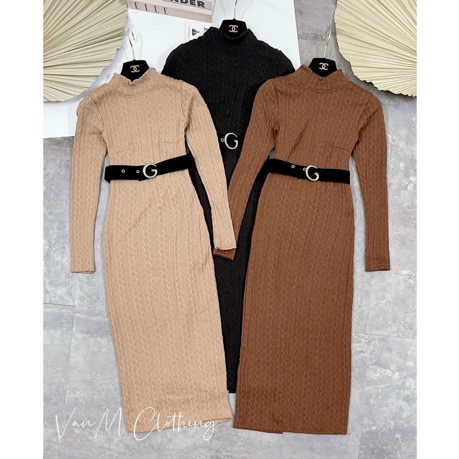 Váy Body Dáng Ôm, Đầm Dáng Ôm Chất Len Tăm Mới Về mặc nên Xinh Đẹp Sang KH003 01 01 001 | BigBuy360 - bigbuy360.vn