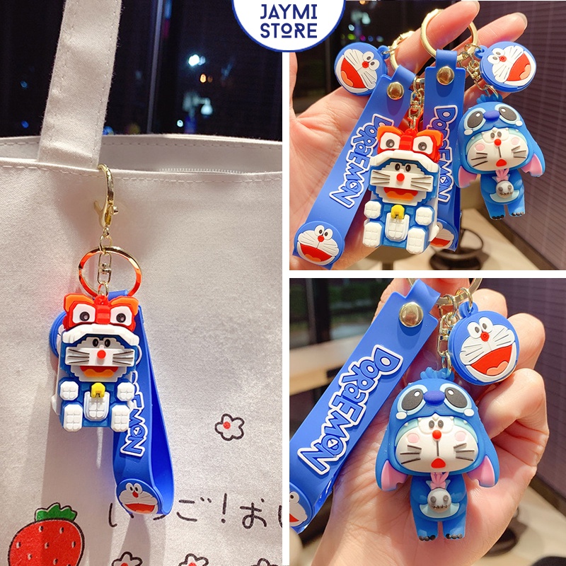 Móc khóa Doraemon độc lạ, dễ thương, chắc chắn, màu sắc sặc sỡ hàng loại 1 jaym