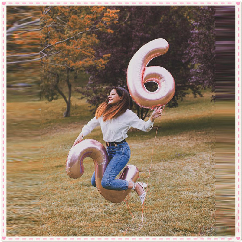 ♦ Trang Trí Tiệc - Bong Bóng ♦ 1 Bong Bóng Lõi Nhôm 32 Inch Hình Số Dùng Trang Trí Tiệc Sinh Nhật, Đám Cưới