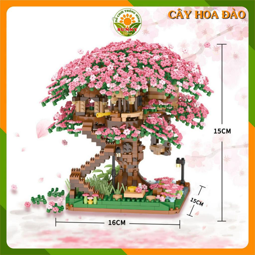 Mô hình lắp ghép 3D Phong cảnh Hoa đào tuyệt đẹp - Hai mẫu khác nhau - 2100-:-3600pcs - Sunny