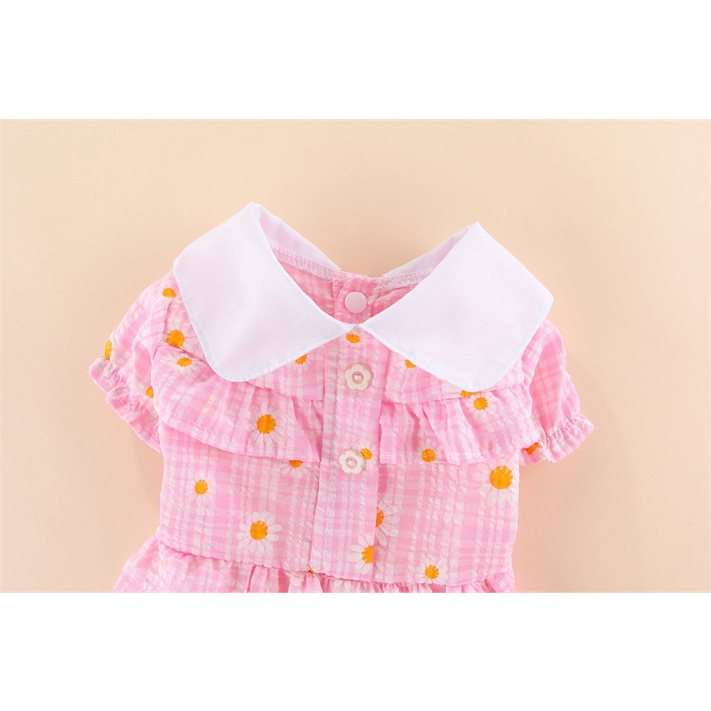 Đầm Hoa Mùa Hè Cho Thú Cưng shih tzu Fadou Corgi Teddy Pomeranian