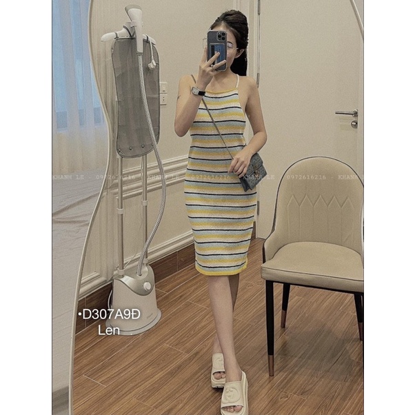 Đầm len dệt kim sọc zara siêu hot theo phong cách năng động