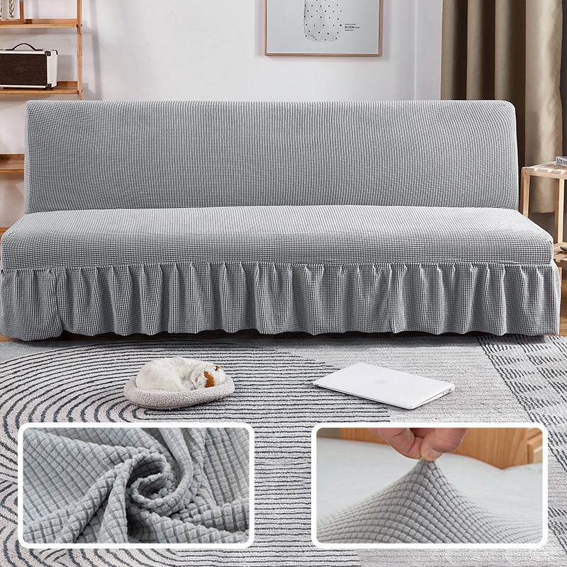 Vỏ bọc ghế sofa co giãn toàn diện không tay dựa có thể gập lại tiện dụng