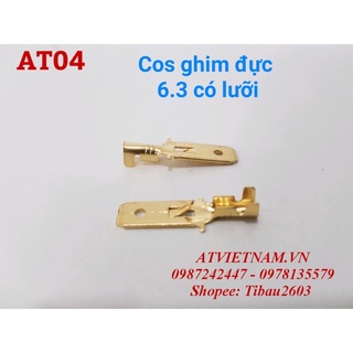 Cos Đực Ghim 6.3 có lưỡi - AT04 ( 1 bịch/50 cái)