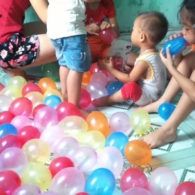 Bóng bay nhí mini,bóng ném nước nhí,bóng tròn treo cành đào tết nhiều màu sắc