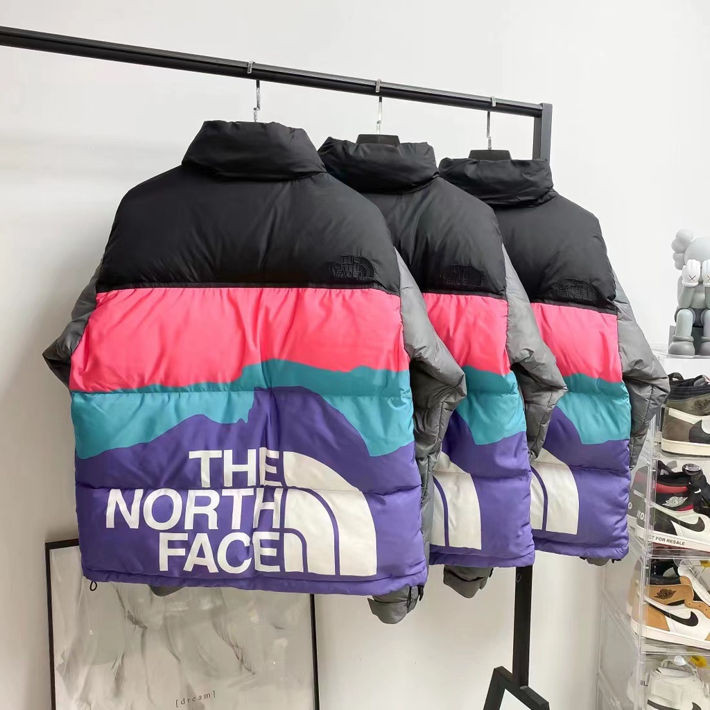 Áo Khoác The North Face Màu Neon Thời Trang Mùa Đông Cá Tính Cho Nam Và Nữ