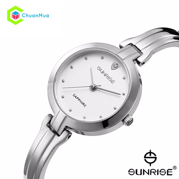 Đồng Hồ Nữ SUNRISE Kính Sapphire Chống Trầy