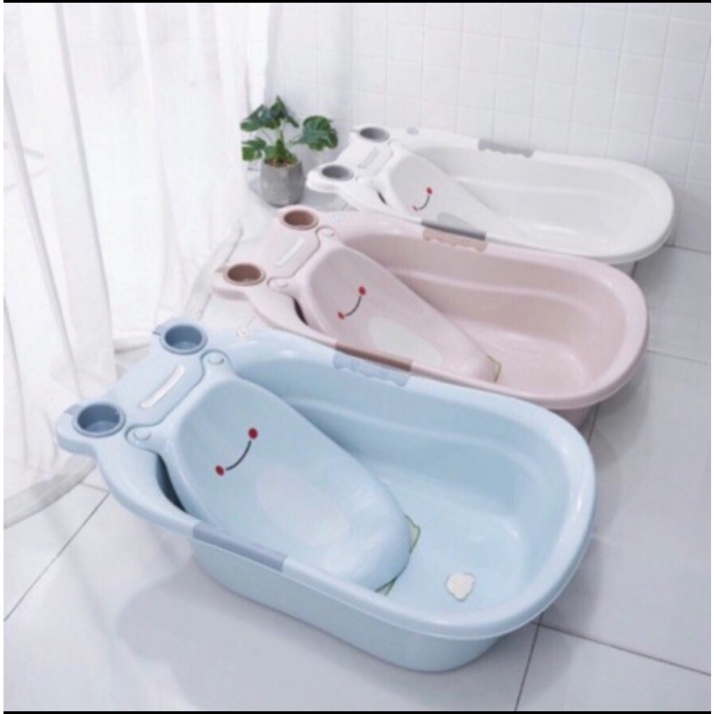 Chậu Tắm Ếch HOKORI Cao Cấp Cho Bé - Hàng Công Ty Việt Nhật Plastic KT 85*50*32 cm