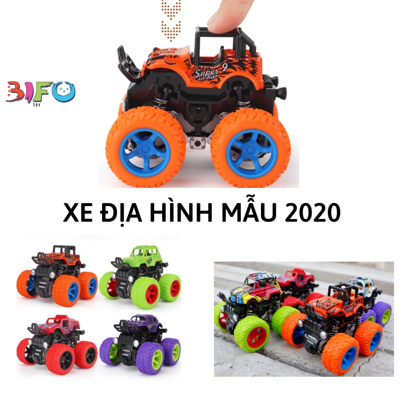 Đồ chơi cho bé xe ô tô địa hình nhào lộn thiết kế y như thật