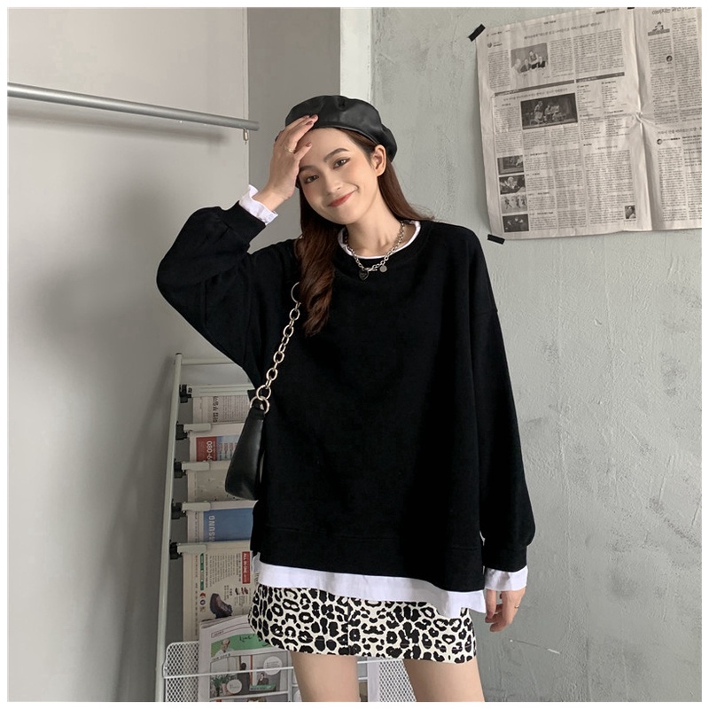 Áo len nữ dài tay cổ tròn màu sắc thời trang | BigBuy360 - bigbuy360.vn