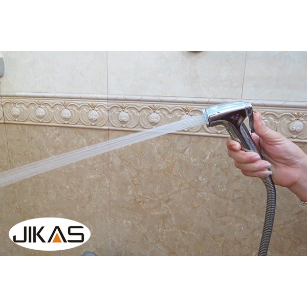 Vòi xịt vệ sinh cao cấp, kèm dây dẫn và đế cài JIKAS JK-9020