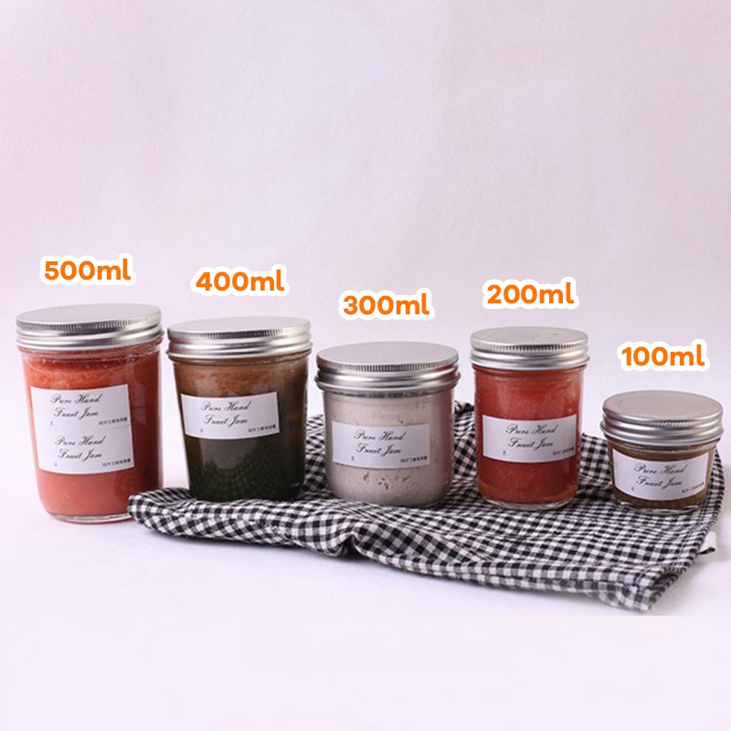 Hũ Thuỷ Tinh Mứt Nắp Nhôm JD  - Đựng bánh flan, pate, sữa chua, caramen, gia vị,...