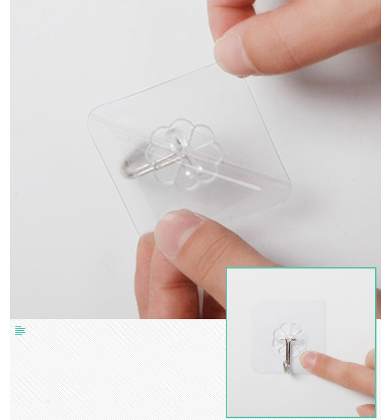 1 Móc Treo Tường Trong Suốt Chịu Lực