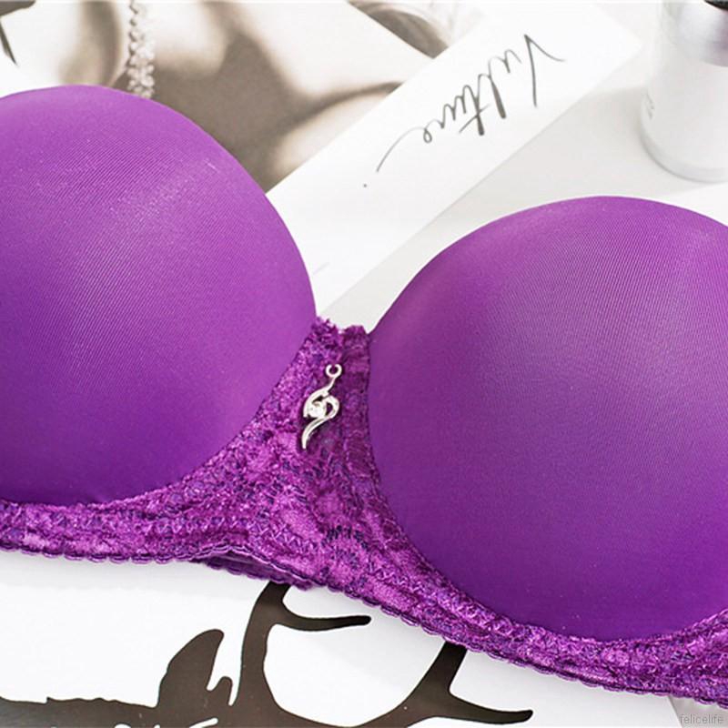 Áo Ngực Không Gọng Viền Ren Nâng Ngực