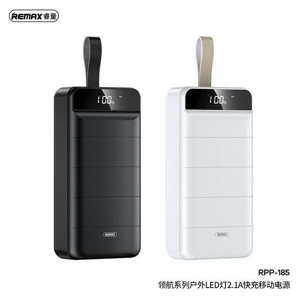 Pin Sạc Dự Phòng Remax 50.000mAh RPP 185 lõi Li-polymer, 3 Cổng Input DC5V - 2.0A , 3 Cổng out 2.1A