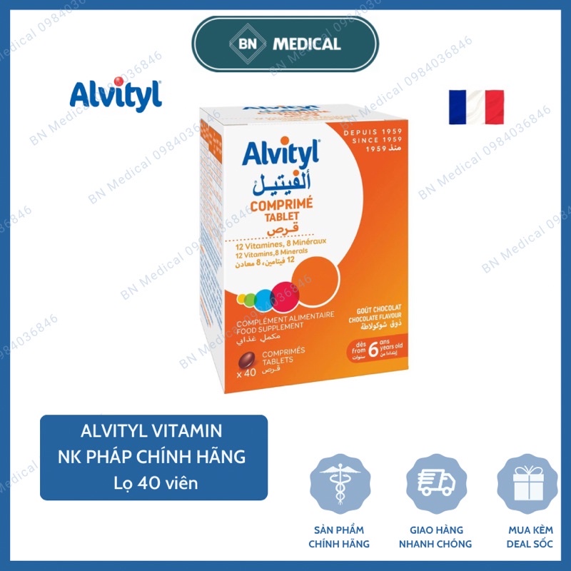 Viên vitamin tổng hợp ALVITYL COMPRIME 30 viên nhập khẩu Pháp chính hãng thumbnail