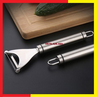 Dụng Cụ Inox Nạo Gọt Vỏ Trái Cây Rau Củ Quả Siêu Sắc Bén Tặng Kèm 1 Khuôn Rán Trứng,Dễ Sử Dụng Lau Rửa - INOX 304