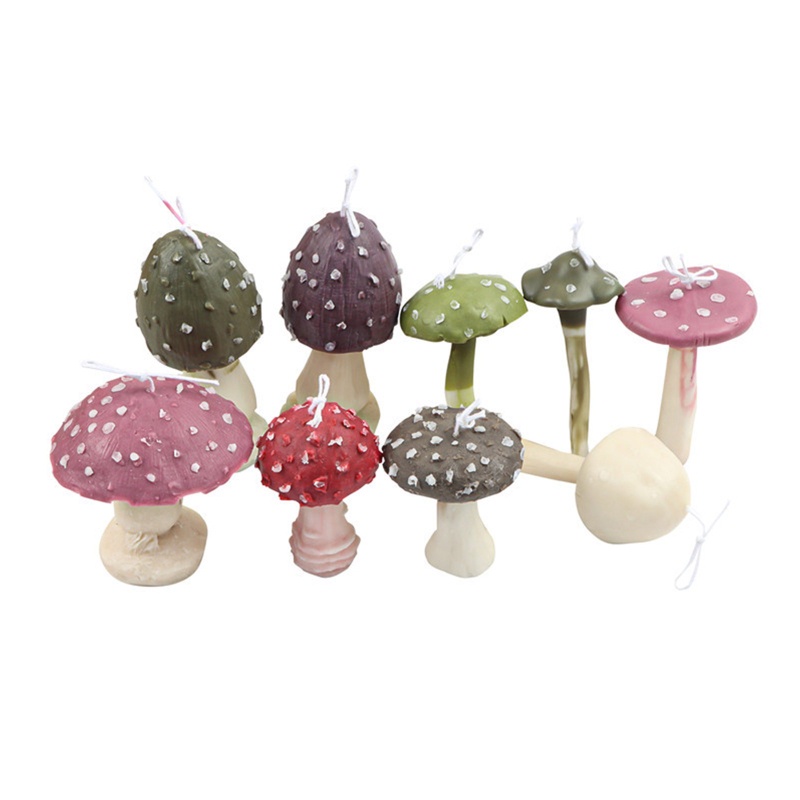 Khuôn Silicone Làm Sáp Xà Phòng Hình Cây Nấm DIY