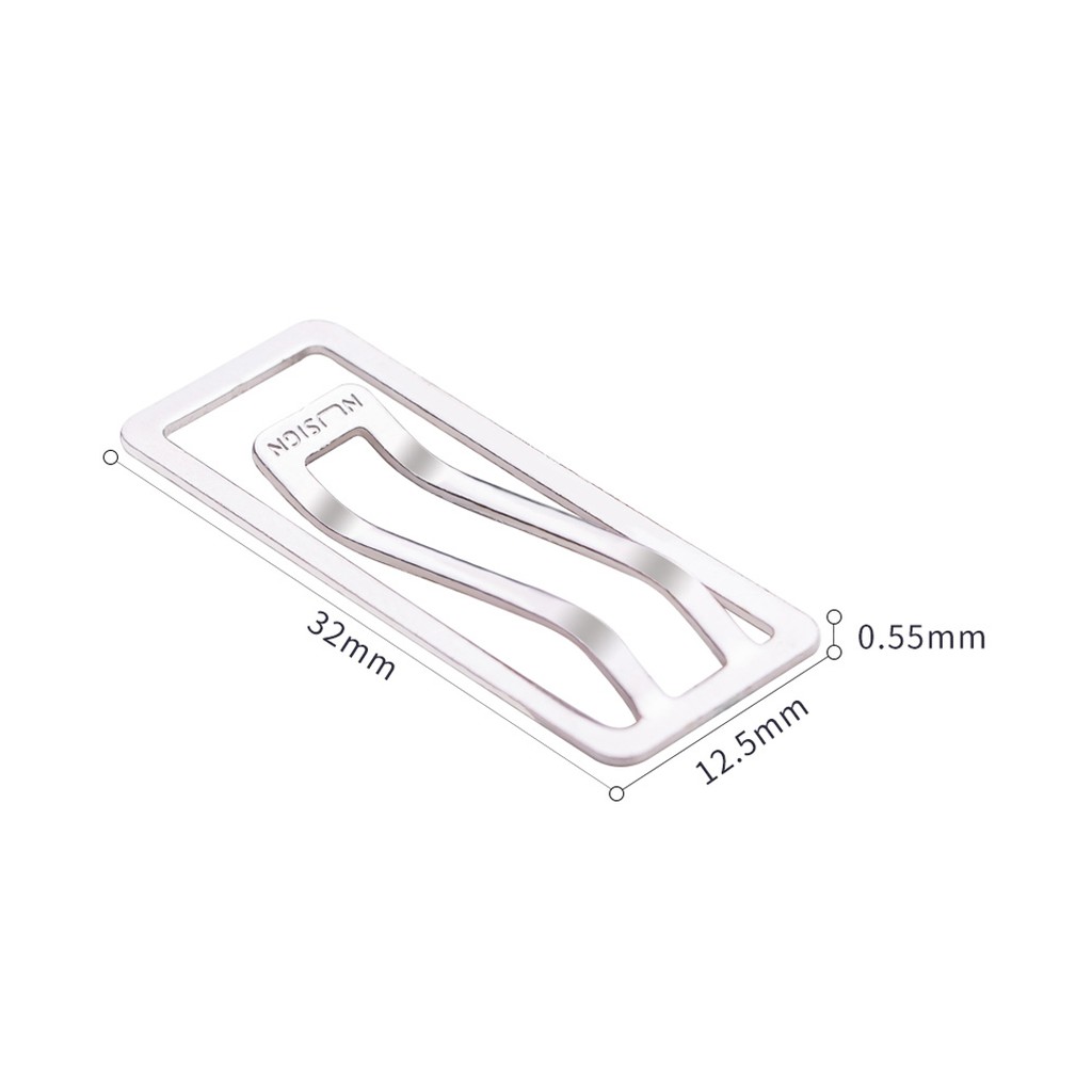 Xiaomi Youpin Hộp 10 Kẹp Giấy  Nusign Bằng Kim Loại Thiết Kế Đa Năng