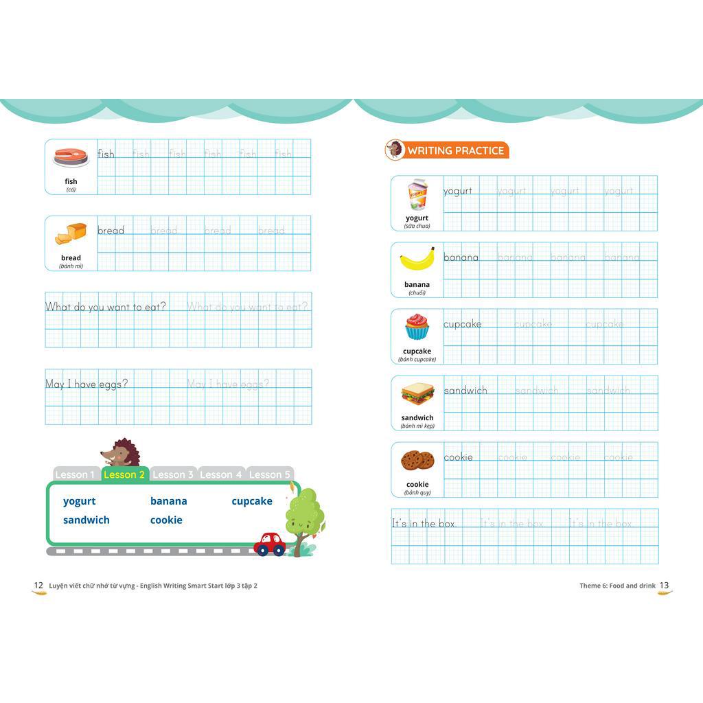 Sách Luyện Viết Chữ Nhớ Từ Vựng - English Writing Smart Start Lớp 3 - Tập 2