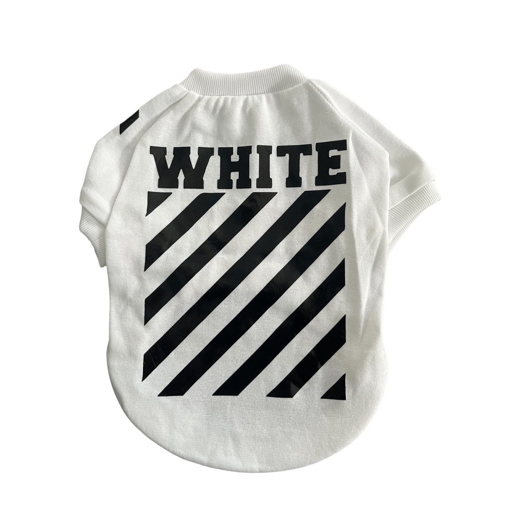 Áo ba lỗ cho chó mèo/ Áo ba lỗ Off - White cho thú cưng