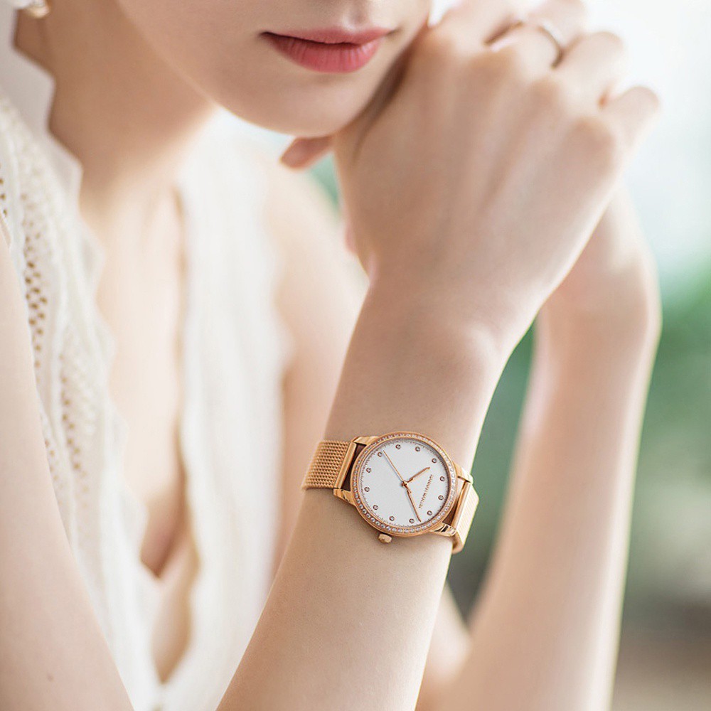 Đồng hồ nữ Hannah Martin chính hãng - dây thép không gỉ - Model HM-107WF | BigBuy360 - bigbuy360.vn