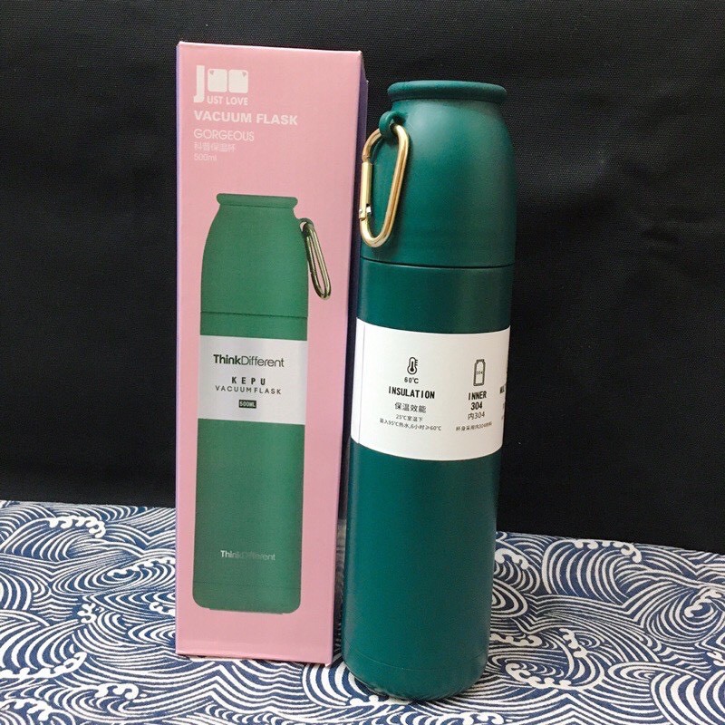 Bình giữ nhiệt Think Different dung tích 500ml có kèm nắp cốc tiện lợi inox304 giữ nhiệt 18h | BigBuy360 - bigbuy360.vn