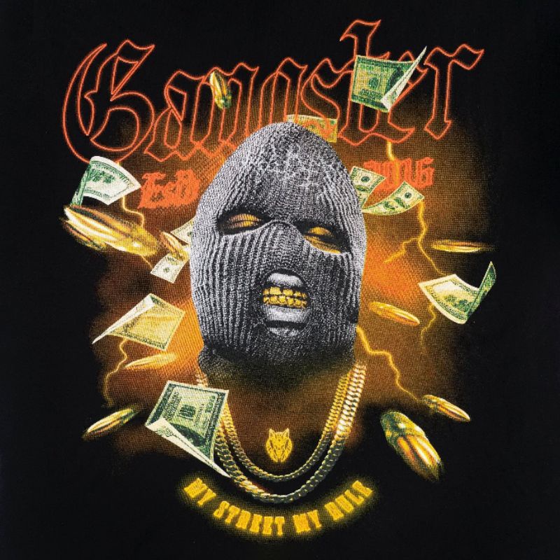 Áo thun Hades gangsta tee đầy đủ tag cổ tag tay - Hany shop