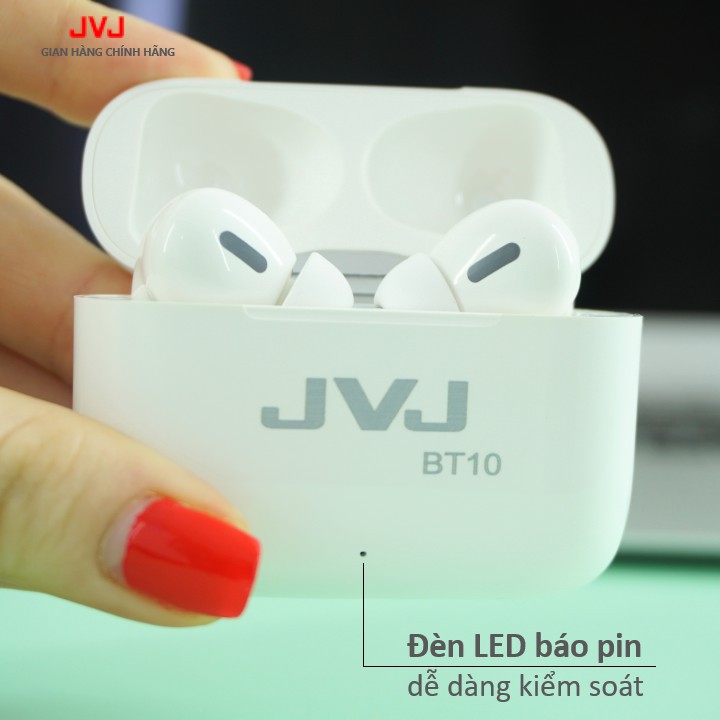 Tai Nghe Không Dây Bluetooth 5.0 JVJ BT10 cao cấp cảm biến vân tay, xuyên âm,sử dụng cho tất cả dòng điện thoại