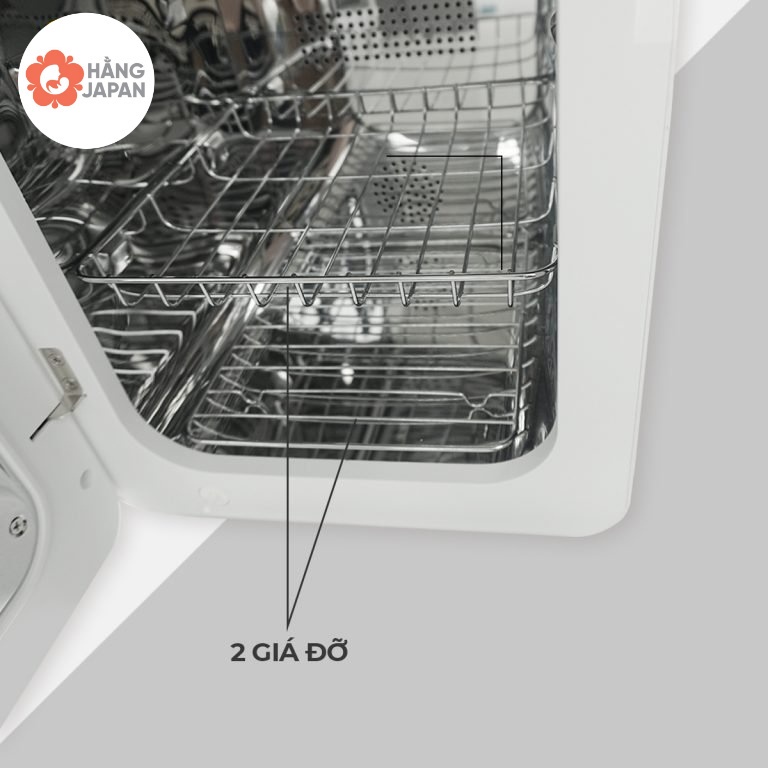 Máy tiệt trùng sấy khô UVC Moazbebe MB038 18 lit, bảo quản bình sữa, phu kiện - BH 12 tháng chính hãng