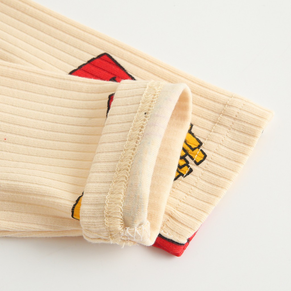 Sanlutoz Mùa thu dài tay Áo bodysuits trẻ em với thời trang hoạt hình dễ thương