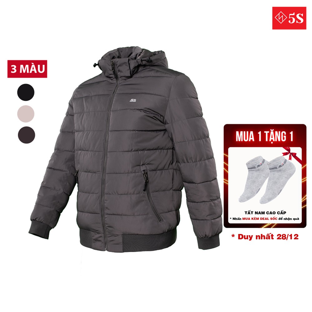 Áo Khoác Nam 5S, 3 Màu Cơ Bản, Dáng Bomber, Chần Bông Siêu Dày, Giữ Ấm Siêu Tốt (AKC20022-01)