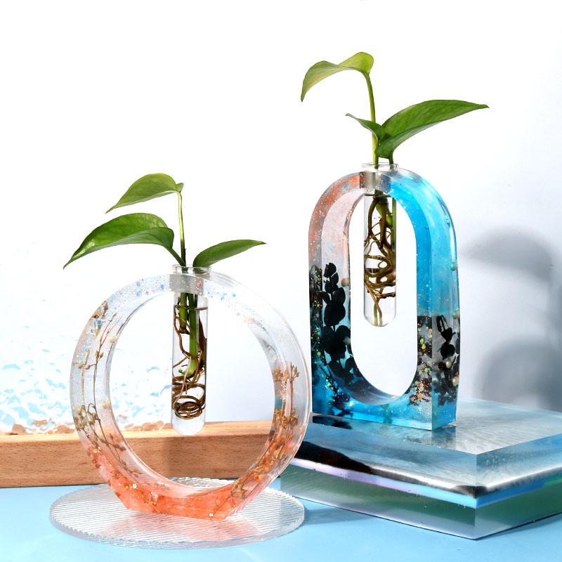 Khuôn Silicone Làm Bình Hoa Thủy Canh DIY