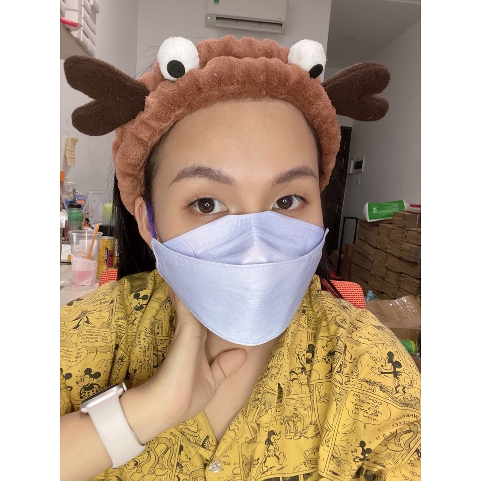 Băng Đô Rửa Mặt Họa Tiết Hoạt Hình Phong Cách Hàn Quốc Thời Trang Dành Cho Nữ