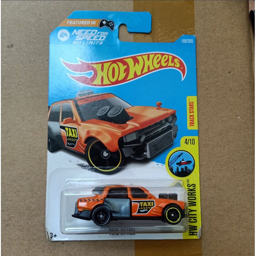 🔥🔥 NEW🔥🔥 MÔ HÌNH XE Hot wheels hotwheels Time Attaxi 4/10 - Hot City Works Hàng Chính Hãng (Nguyên Vỉ 2015)