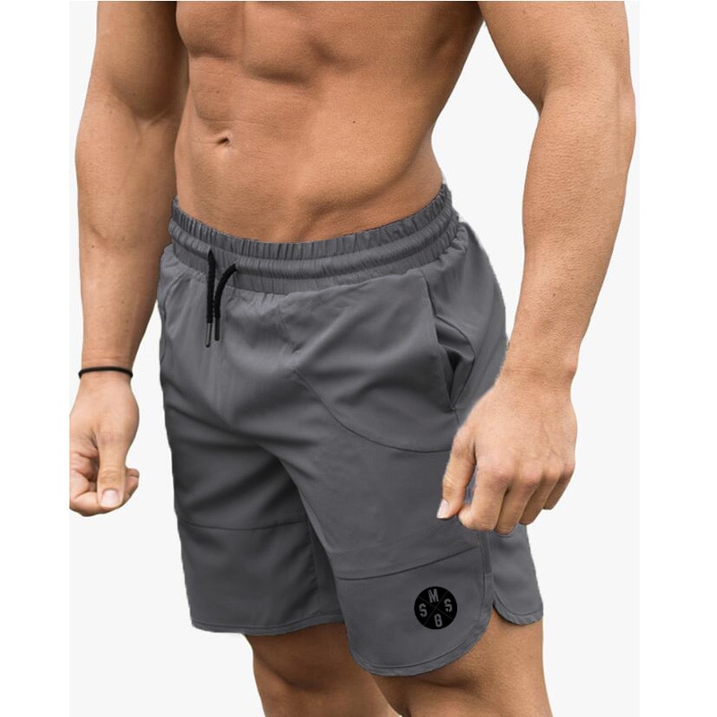 Quần short thoải mái phong cách thể thao kích thước lớn thời trang cho nam dùng khi tập thể hình thể dục chạy bộ