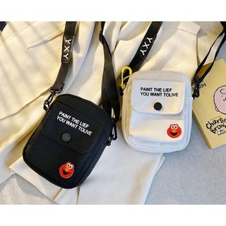 Túi tote vải đeo chéo canvas unisex cao cấp đựng vừa khổ a4 đi học đi chơi Hàn Quốc KIVADO