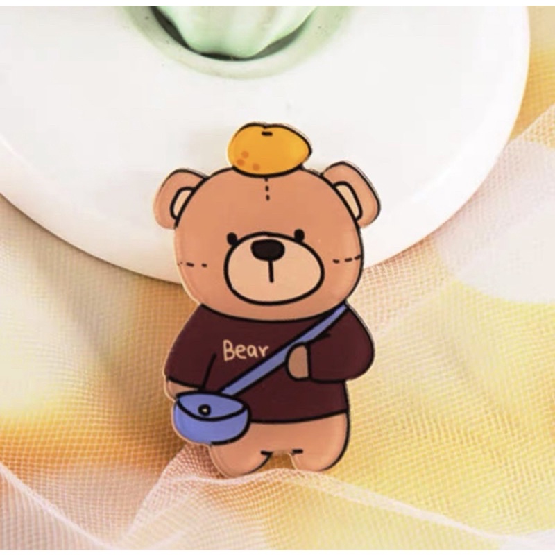 PIN CÀI BALO HÌNH GẤU DỄ THƯƠNG
