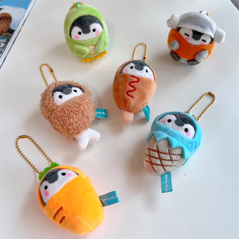 Móc Khóa Hình Chim Cánh Cụt Nhồi Bông Dễ Thương