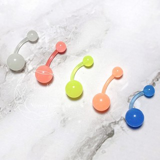 Khuyên rốn dạ quang nhựa JOLLY nhiều màu sắc