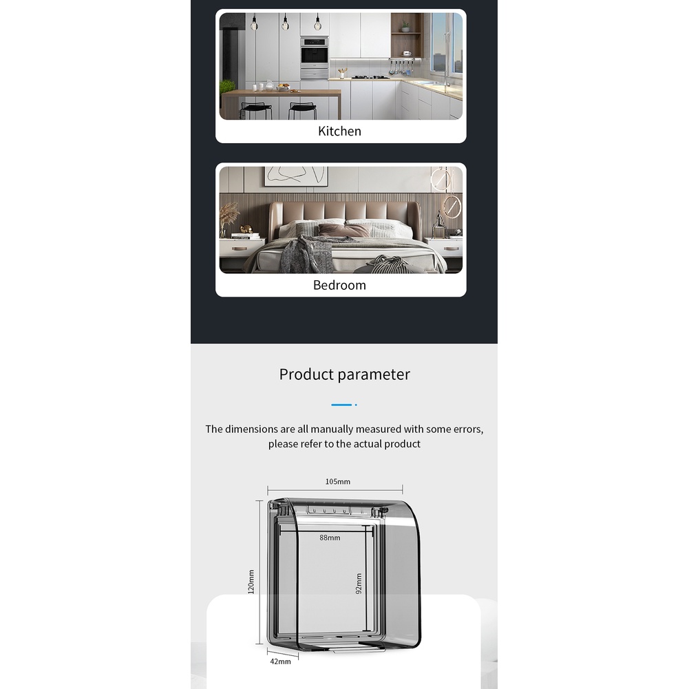 Vỏ Bọc Ổ Cắm Điện Gắn Tường Tự Dính Chống Nước 86 Kiểu Cho Nhà Tắm
