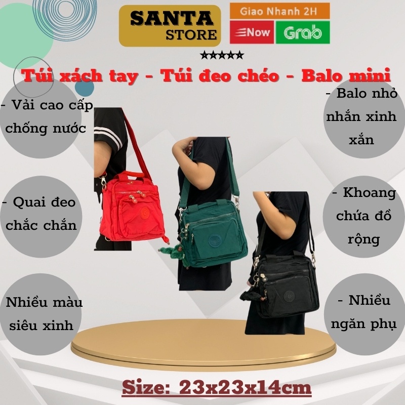 Túi xách KL3058 có dây đeo thành balo, túi đeo chéo thời trang Hàn Quốc - SANTA STORE