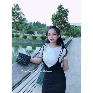 Set áo thun + yếm body